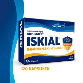 Iskial Immuno Max + Witamina C, 120 kaps., cena, wskazania, opinie - obrazek 2 - Apteka internetowa Melissa