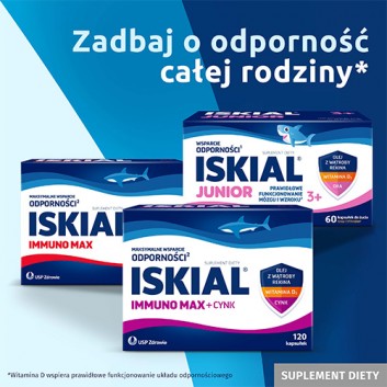 Iskial Immuno Max + Witamina C, 120 kaps., cena, wskazania, opinie - obrazek 6 - Apteka internetowa Melissa