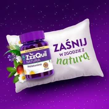 Zzzquil Natura Żelki o smaku Mango&Banan, 30 szt., cena, opinie, właściwości - obrazek 2 - Apteka internetowa Melissa