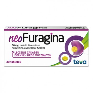 NEOFURAGINA, preparat przeciwbakteryjny, 30 tabletek