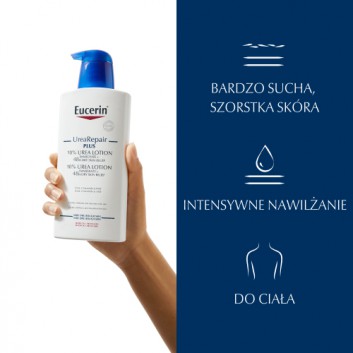 Eucerin UreaRepair PLUS Emulsja do ciała z 10% Mocznikiem do skóry bardzo suchej i szorstkiej, 400 ml, cena, opinie, wskazania - obrazek 3