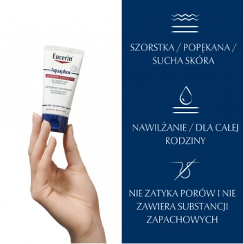 Eucerin Aquaphor Maść regenerująca do skóry suchej popękanej i podrażnionej dla dorosłych i niemowląt, 45 ml, cena, opinie, wskazania - obrazek 3