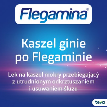 Flegamina Fast 8 mg, 20 tabletek, na kaszel, lek ułatwiający odkrztuszanie - obrazek 3 - Apteka internetowa Melissa