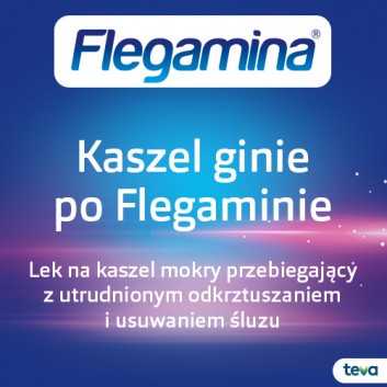 Flegamina Fast Junior 4 mg, 20 tabletek, na kaszel, lek ułatwiający odkrztuszanie - obrazek 3 - Apteka internetowa Melissa