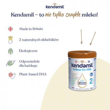 Kendamil BIO Nature 2 HMO+, 800 g - obrazek 2 - Apteka internetowa Melissa