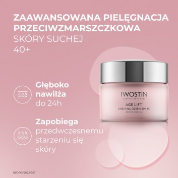 Iwostin Age Lift Krem na dzień dla skóry suchej 40+, 50 ml, cena, opinie, skład - obrazek 2