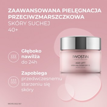 Iwostin Age Lift Krem na dzień dla skóry suchej 40+, 50 ml, cena, opinie, skład - obrazek 2 - Apteka internetowa Melissa