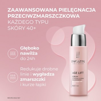 Iwostin Age Lift Serum, 30 ml, cena, opinie, stosowanie - obrazek 2 - Apteka internetowa Melissa