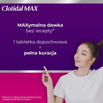 Clotidal MAX, 1 tabl., cena, opinie, wskazania - obrazek 3 - Apteka internetowa Melissa