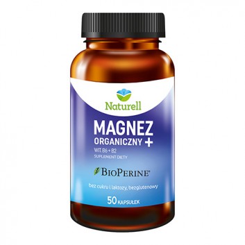 Naturell Magnez Organiczny+, 50 kapsułek, cena, opinie, wskazania - obrazek 1 - Apteka internetowa Melissa