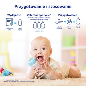 Bebiko 2 Nutriflor Expert, mleko następne dla niemowląt powyżej 6. miesiąca życia, 600 g - obrazek 4
