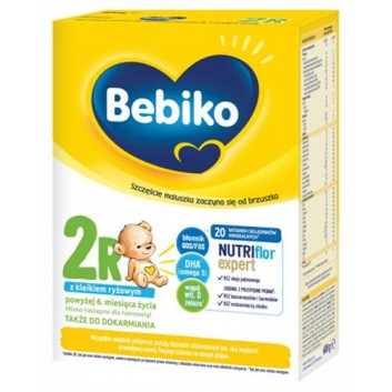 Bebiko 2R Nutriflor Expert Mleko następne z kleikiem ryżowym dla niemowląt powyżej 6. miesiąca życia, 600 g - obrazek 1 - Apteka internetowa Melissa