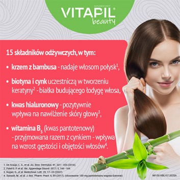 Vitapil Beauty, 30 kapsułek - obrazek 3 - Apteka internetowa Melissa
