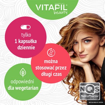 Vitapil Beauty, 30 kapsułek - obrazek 5 - Apteka internetowa Melissa