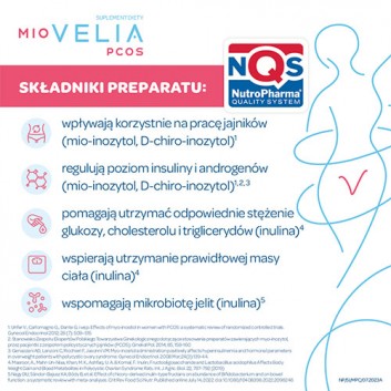 Miovelia PCOS, 60 kapsułek - obrazek 5 - Apteka internetowa Melissa