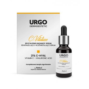 Urgo Dermoestetic C-Vitalize Rewitalizująco-Rozświetlające Serum, 30 ml + URGO DERMOESTETIC opaska