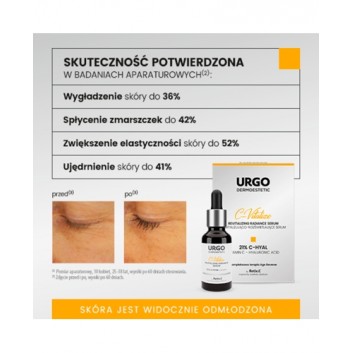 Urgo Dermoestetic C-Vitalize Rewitalizująco-Rozświetlające Serum, 30 ml + URGO DERMOESTETIC opaska - obrazek 4