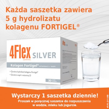 4Flex Silver Kolagen nowej generacji - 30 sasz.  - obrazek 2 - Apteka internetowa Melissa