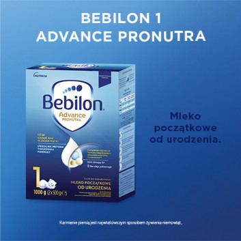 Bebilon 1 Pronutra Advance Mleko początkowe od urodzenia, 1000 g - obrazek 3 - Apteka internetowa Melissa