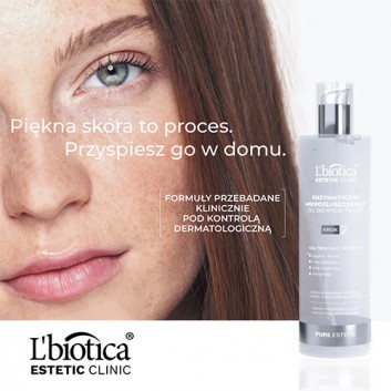 L'Biotica Estetic Clinic Pure Estetic Enzymatyczny Mikrozłuszczający Żel do mycia twarzy, 200 ml - obrazek 2 - Apteka internetowa Melissa
