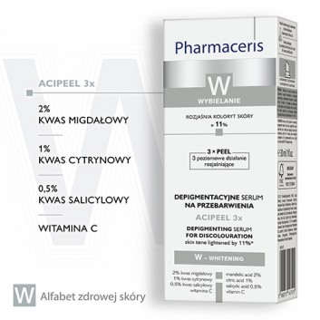 PHARMACERIS W ACIPEEL 3X Depigmentacyjne serum na przebarwienia - 30 ml - obrazek 3 - Apteka internetowa Melissa