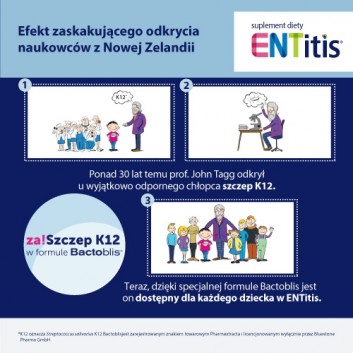 ENTitis, pastylki do ssania, smak truskawkowy, 30 sztuk + ENTITIS Smak mięty, 30 pastylek do ssania - obrazek 5