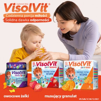 VisolVit Junior żelki, witaminy i minerały dla dzieci po 3 r.ż., 250 g, cena, opinie, właściwości - obrazek 5 - Apteka internetowa Melissa