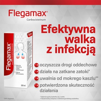 Flegamax roztwór doustny 50 mg/ml, 200 ml - obrazek 4 - Apteka internetowa Melissa