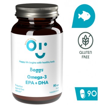 BEGGS Omega-3, EPA+DHA, 90 kapsułek - obrazek 1 - Apteka internetowa Melissa