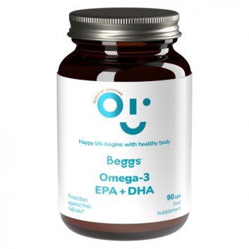 BEGGS Omega-3, EPA+DHA, 90 kapsułek - obrazek 2 - Apteka internetowa Melissa