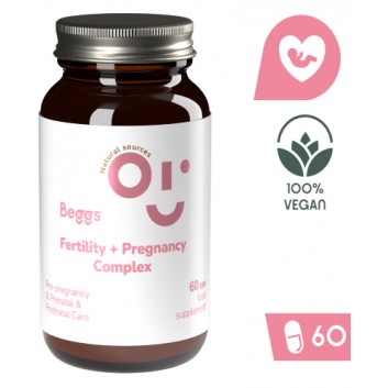BEGGS Fertility + Pregnancy COMPLEX Dla kobiet planujących ciążę i w ciąży, 60 kapsułek - obrazek 1 - Apteka internetowa Melissa