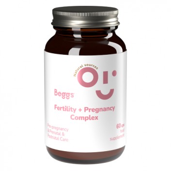 BEGGS Fertility + Pregnancy COMPLEX Dla kobiet planujących ciążę i w ciąży, 60 kapsułek - obrazek 2 - Apteka internetowa Melissa