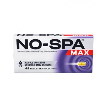 NO-SPA MAX 80 mg, 48 tabletek - obrazek 1 - Apteka internetowa Melissa