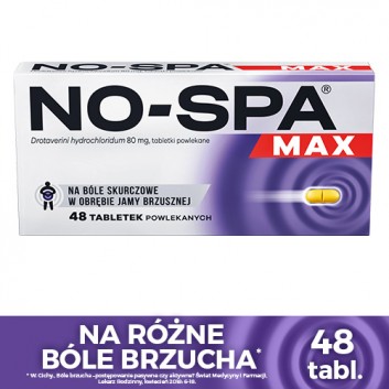NO-SPA MAX 80 mg, 48 tabletek - obrazek 2 - Apteka internetowa Melissa