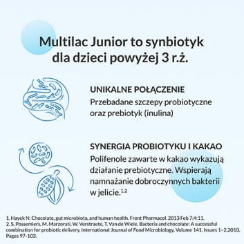 Multilac Junior synbiotyk (probiotyk + prebiotyk), 20 sztuk + Multilac Junior synbiotyk (probiotyk + prebiotyk), 20 sztuk - obrazek 2