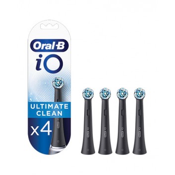 Oral-B iO Ultimate Clean Black Końcówki do szczoteczki elektrycznej, 4 sztuki - obrazek 1 - Apteka internetowa Melissa
