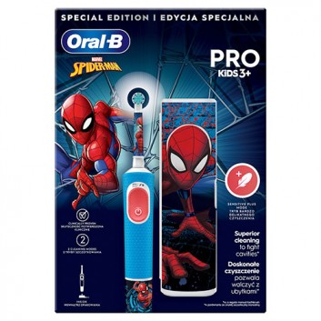 Oral-B Pro Kids Spider-Man Szczoteczka elektryczna, 1 sztuka - obrazek 5 - Apteka internetowa Melissa