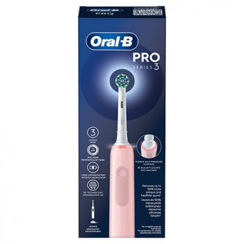 Oral-B Pro Series 3 różowa Szczoteczka elektryczna, 1 sztuka - obrazek 5 - Apteka internetowa Melissa