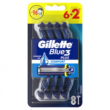 Gillette Blue3 Plus Comfort, maszynki jednorazowe dla mężczyzn, 8 sztuk - obrazek 6 - Apteka internetowa Melissa