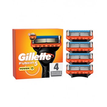 Gillette Fusion5 Power Ostrza wymienne do maszynki do golenia dla mężczyzn, 4 sztuki - obrazek 1 - Apteka internetowa Melissa