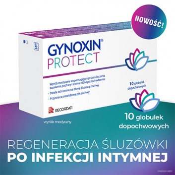 Gynoxin PROTECT, 10 globulek dopochwowych - obrazek 2 - Apteka internetowa Melissa