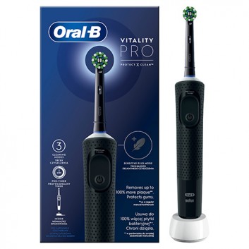 Oral-B Vitality Pro Black Szczoteczka elektryczna, 1 sztuka - obrazek 3 - Apteka internetowa Melissa