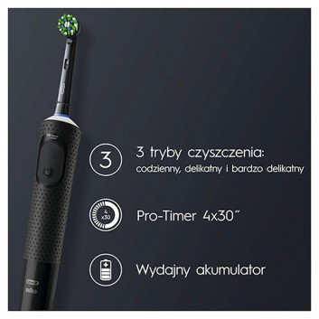 Oral-B Vitality Pro Black Szczoteczka elektryczna, 1 sztuka - obrazek 4 - Apteka internetowa Melissa