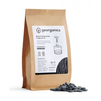 Georganics, Naturalne tabletki do płukania jamy ustnej Activated Charcoal, 720 tabletek - obrazek 1 - Apteka internetowa Melissa