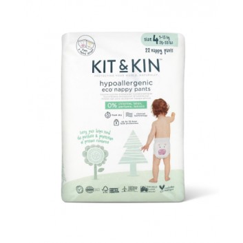 Kit and Kin, Biodegradowalne Pieluchomajtki Nappy Pants 4, 9-15 kg, 22 sztuki - obrazek 1 - Apteka internetowa Melissa
