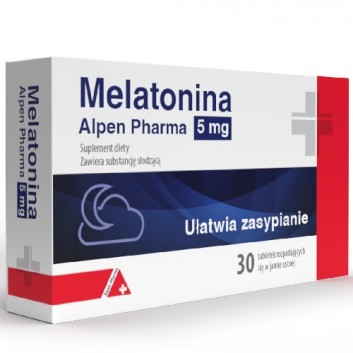 ALPEN PHARMA Melatonina 5 mg, 30 tabletek - obrazek 2 - Apteka internetowa Melissa