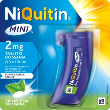 Niquitin Mini, 2 mg, tabletki do ssania, 20 sztuk - obrazek 2