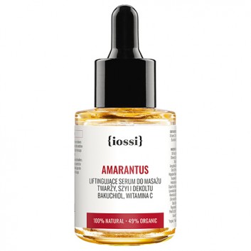 IOSSI Amarantus, Serum Liftingujące do masażu twarzy, szyi i dekoltu z bakuchiolem, witaminą C, 30 ml - obrazek 2 - Apteka internetowa Melissa