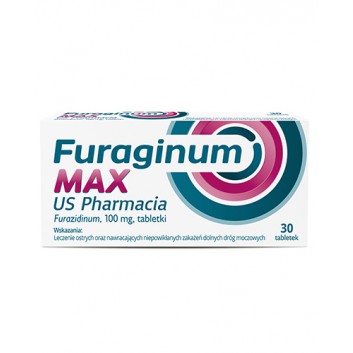 Furaginum MAX US Pharmacia 100 mg, 30 tabletek - obrazek 1 - Apteka internetowa Melissa