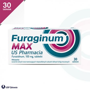 Furaginum MAX US Pharmacia 100 mg, 30 tabletek - obrazek 2 - Apteka internetowa Melissa